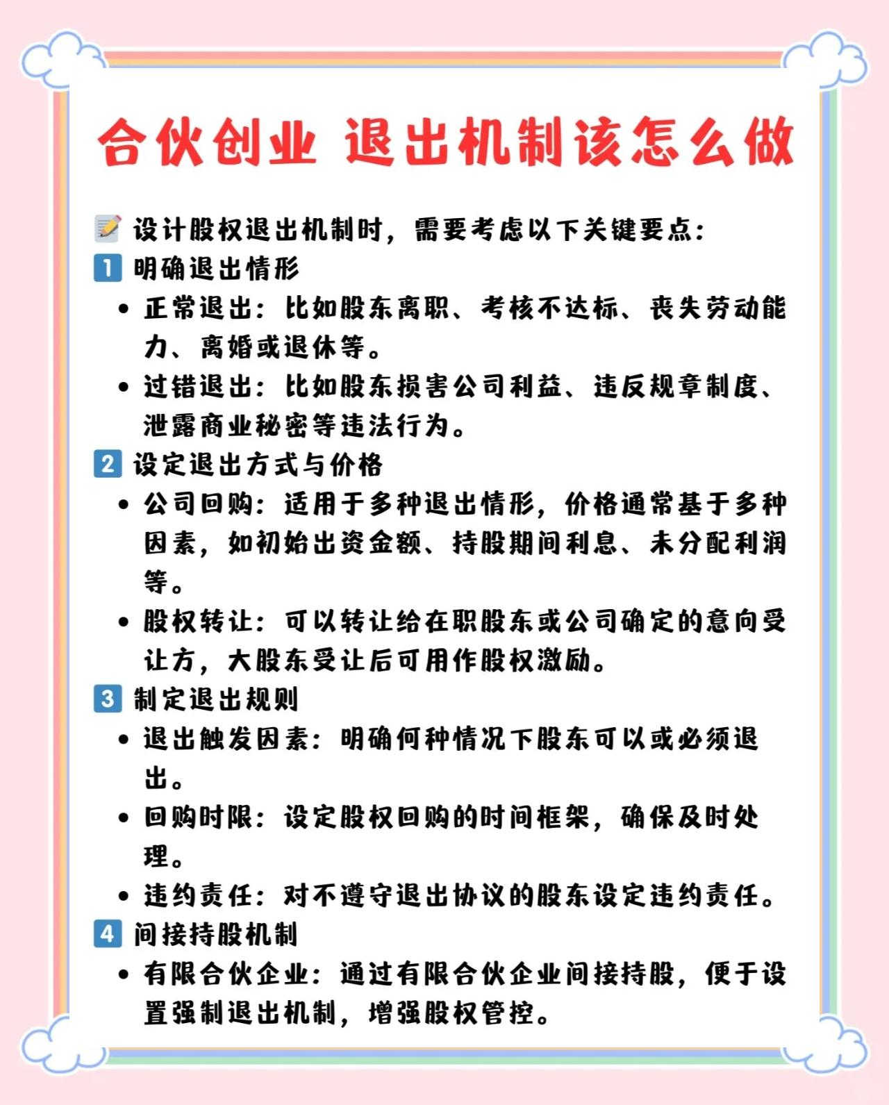 股权退出机制规划(什么叫股权退出机制)菏泽市